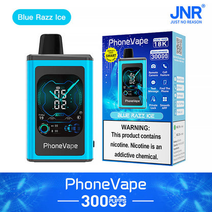JNR Phone Vape 30000 Puffs Disposable Vape In Sales-850mAh Battery, 19ml E-liquid, Multiple Nicotine 10 Flavors