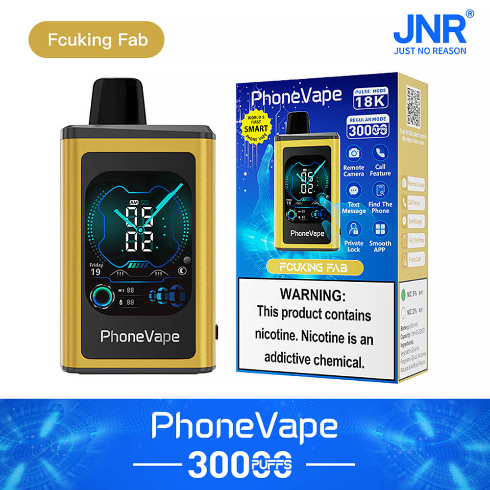 JNR Phone Vape 30000 Puffs Disposable Vape In Sales-850mAh Battery, 19ml E-liquid, Multiple Nicotine 10 Flavors