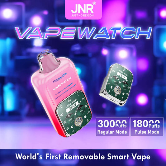 JNR Vape Watch 30000 Puffs Disposable Vape In Sales-850mAh Battery, 19ml E-liquid, Multiple Nicotine 10 Flavors