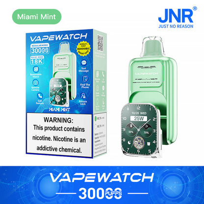 JNR Vape Watch 30000 Puffs Disposable Vape In Sales-850mAh Battery, 19ml E-liquid, Multiple Nicotine 10 Flavors