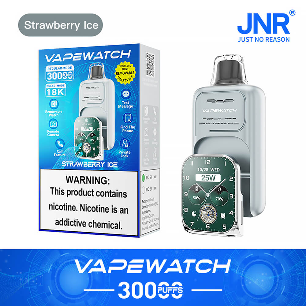 JNR Vape Watch 30000 Puffs Disposable Vape In Sales-850mAh Battery, 19ml E-liquid, Multiple Nicotine 10 Flavors
