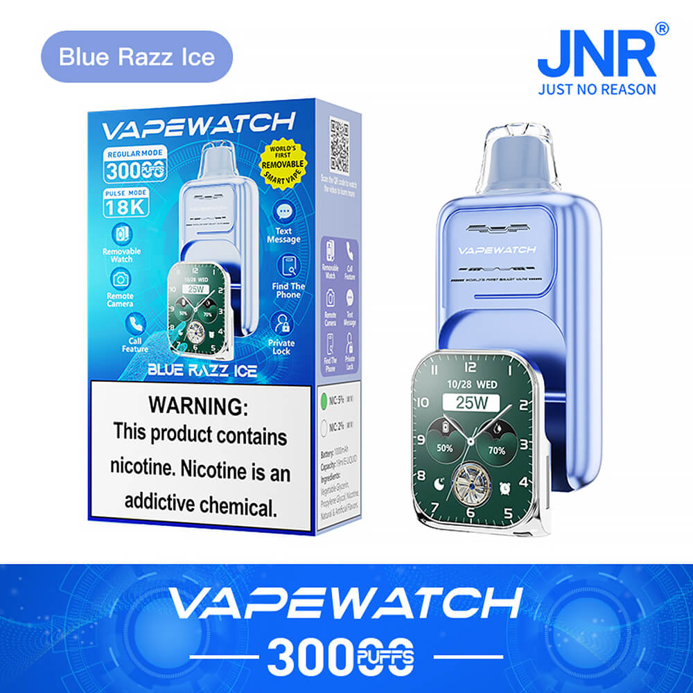 JNR Vape Watch 30000 Puffs Disposable Vape In Sales-850mAh Battery, 19ml E-liquid, Multiple Nicotine 10 Flavors