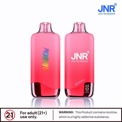 Jnr Rainbow 10500 Puffs Disposable Vaper Dual Mesh Vape Electronic Cigarette With Display-600mAh Battery,18ml E-liquid, Multiple Nicotine 25 Flavors