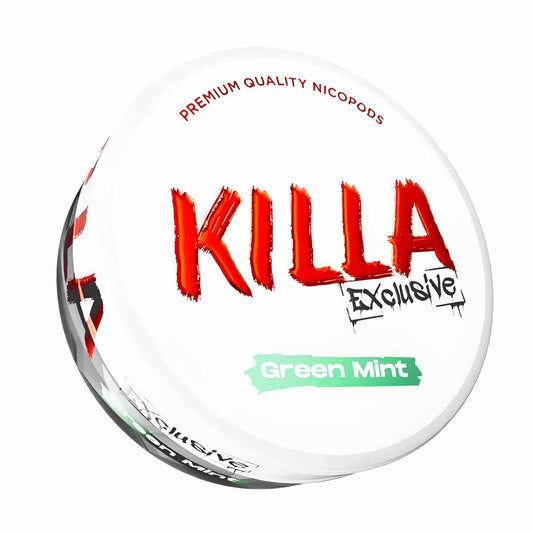 Green Mint Killa Exclusive Nicotine Snus Pouches