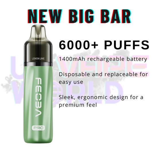 Lemon Lime Feoba Pro 6000 6K Puff Pod Kit