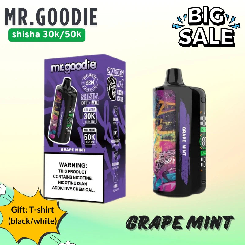 Factory Bottom Price Mr.Goodie 50k puffs-VM013 Certified Quality