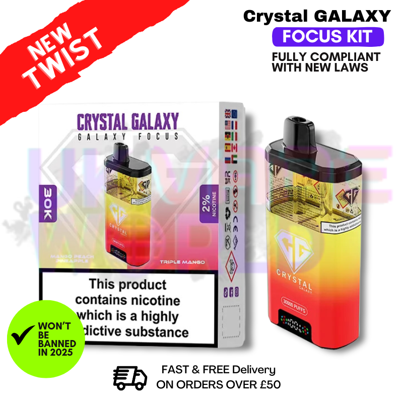 Mango Peach Pineapple Crystal Galaxy 30K Puff Kit