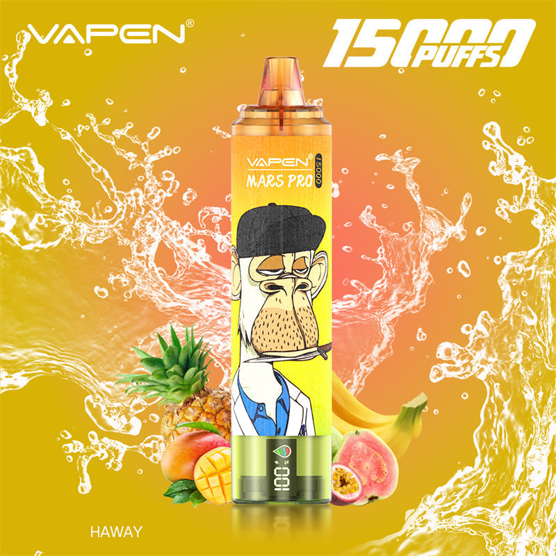 EU Warehouse Vapen Mars PRO 15K puff Tornado 15000 Puffs Vapers Disposable Electronic Cigarette