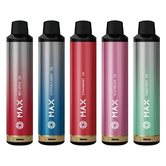 PACK OF 10  Elux Max 4000 puff bar Airflow Adjustable Rechargeable Vape disposable 2 ml e-liquid