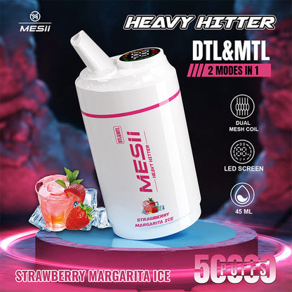 Mesii Shisha Heavy Hitter 50000 - 50K Puffs | 5% Nicotine | DTL/MTL Modes
