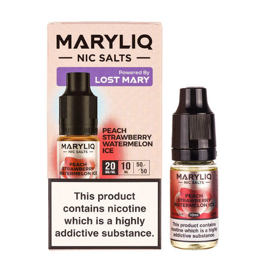 Peach Strawberry Watermelon Nic Salt E-Liquid by Lost Mary Maryliq