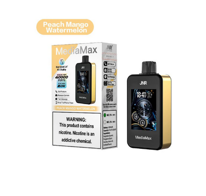 JNR Media Max 40000 Puffs Disposable Vape-1000mAh Battery, 21ml E-liquid, Multiple Nicotine 16 Flavors