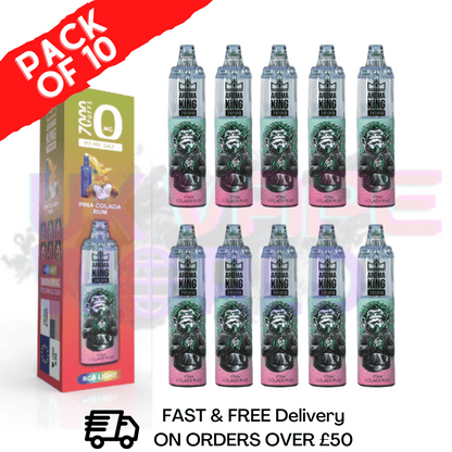 Pina Colada Rum - AROMA KING 7000 Puff (0MG) Pack Of 10