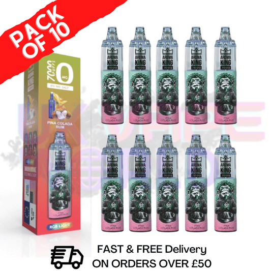Pina Colada Rum - AROMA KING 7000 Puff (0MG) Pack Of 10