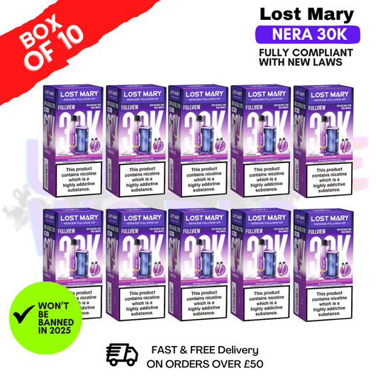 Purple Edition Lost Mary NERA 30K Puff Box Of 10