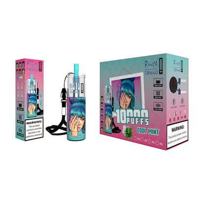 RandM Tornado 10000 Puffs Disposable Vape - 20ml, RGB Lights, 16 Flavors