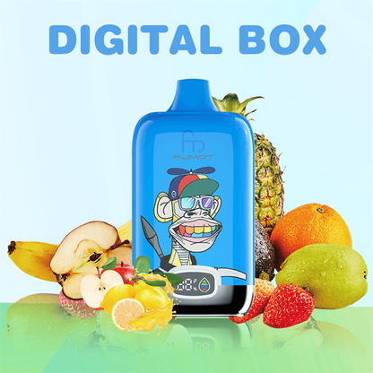 Randm Tornado Digital Box 12000 Puffs Disposable Fumot Vape 12k Puff With Led Screen Flash Light