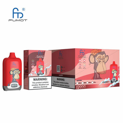 Randm Tornado Digital Box 12000 Puffs Disposable Fumot Vape 12k Puff With Led Screen Flash Light