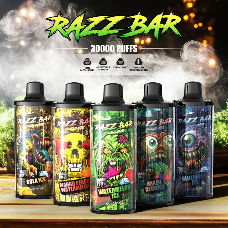 RAZZ BAR 30000 Puffs Disposable Electronic e Cigarette Wholesale I Vape 30K Puff Vaper 650mAh 30ml