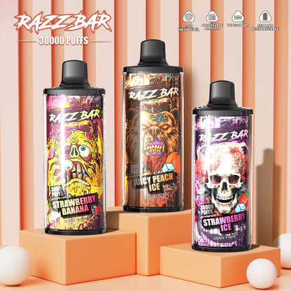 RAZZ BAR 30000 Puffs Disposable Electronic e Cigarette Wholesale I Vape 30K Puff Vaper 650mAh 30ml
