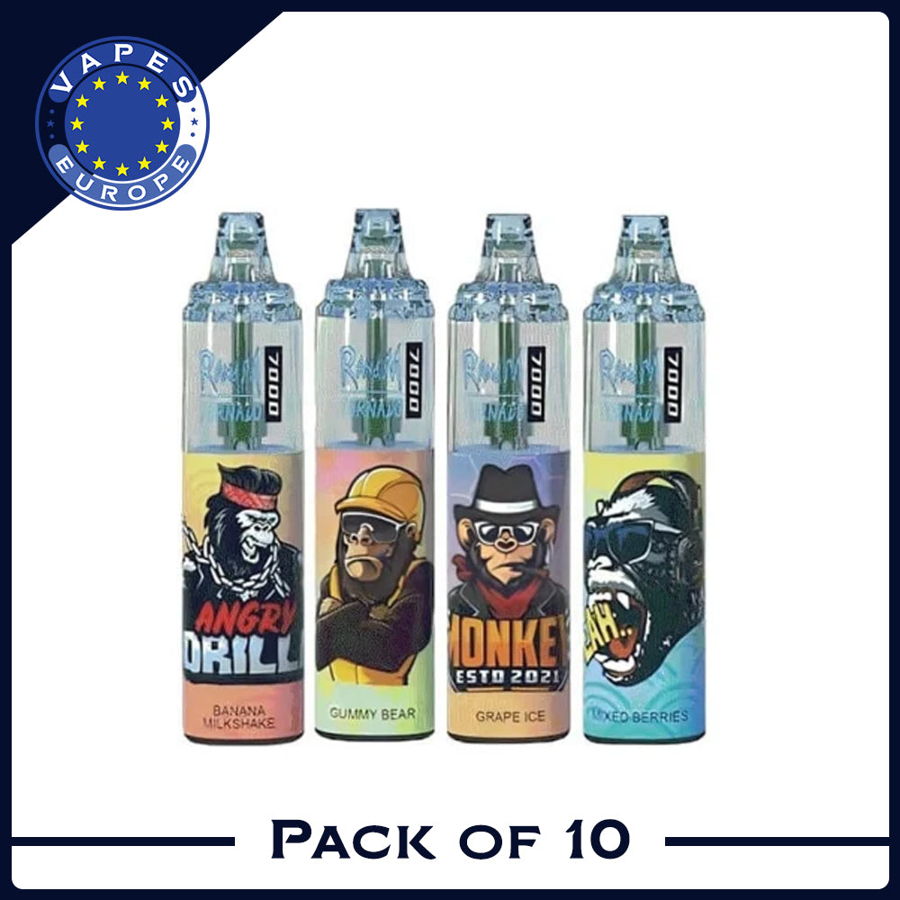 RAndM Tornado 7000 Puffs Disposable Vape Pack Of 10