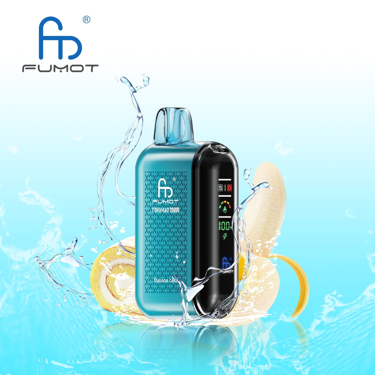 FUMOT Tornado 20000 puff Disposable Vape 900mAh 29 Flavors In Sales