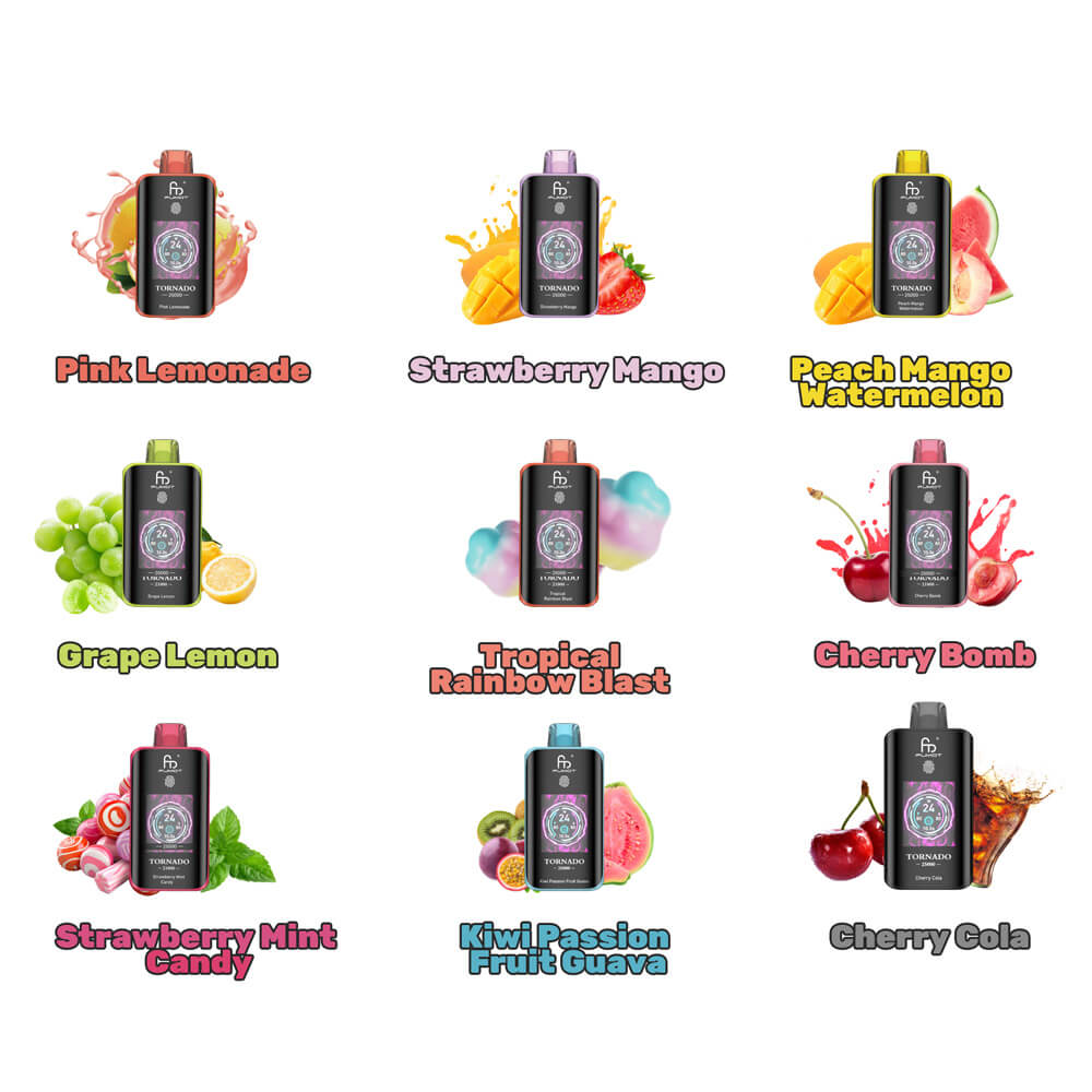 FUMOT RandM Tornado 25000 puff Disposable Vape 700mAh  In Sales 24 Flavors