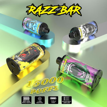 Best Selling Razz Bar 15000 Puff 15k Refillable Disposable Vape -Razz Bar Eu Warehouse