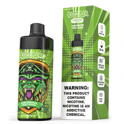 Razz Bar 10000 Puffs Disposable Vape - 20ml E-Liquid, 650mAh Battery