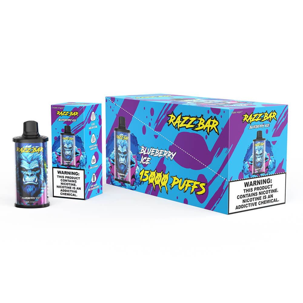 Razz Bar 15000 Puffs Disposable Vape In Sales 650mAh 12 Flavors
