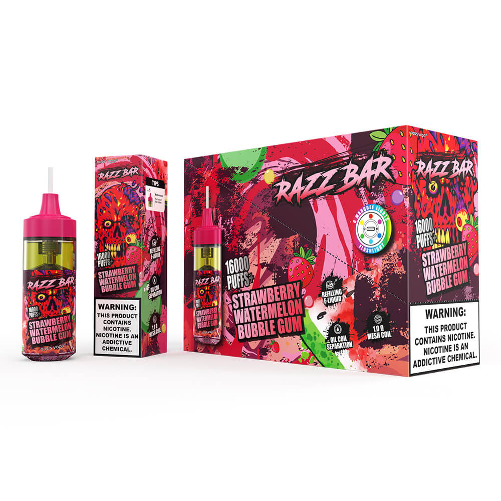 Razz Bar 16000 Puffs Disposable Vape In Sales
