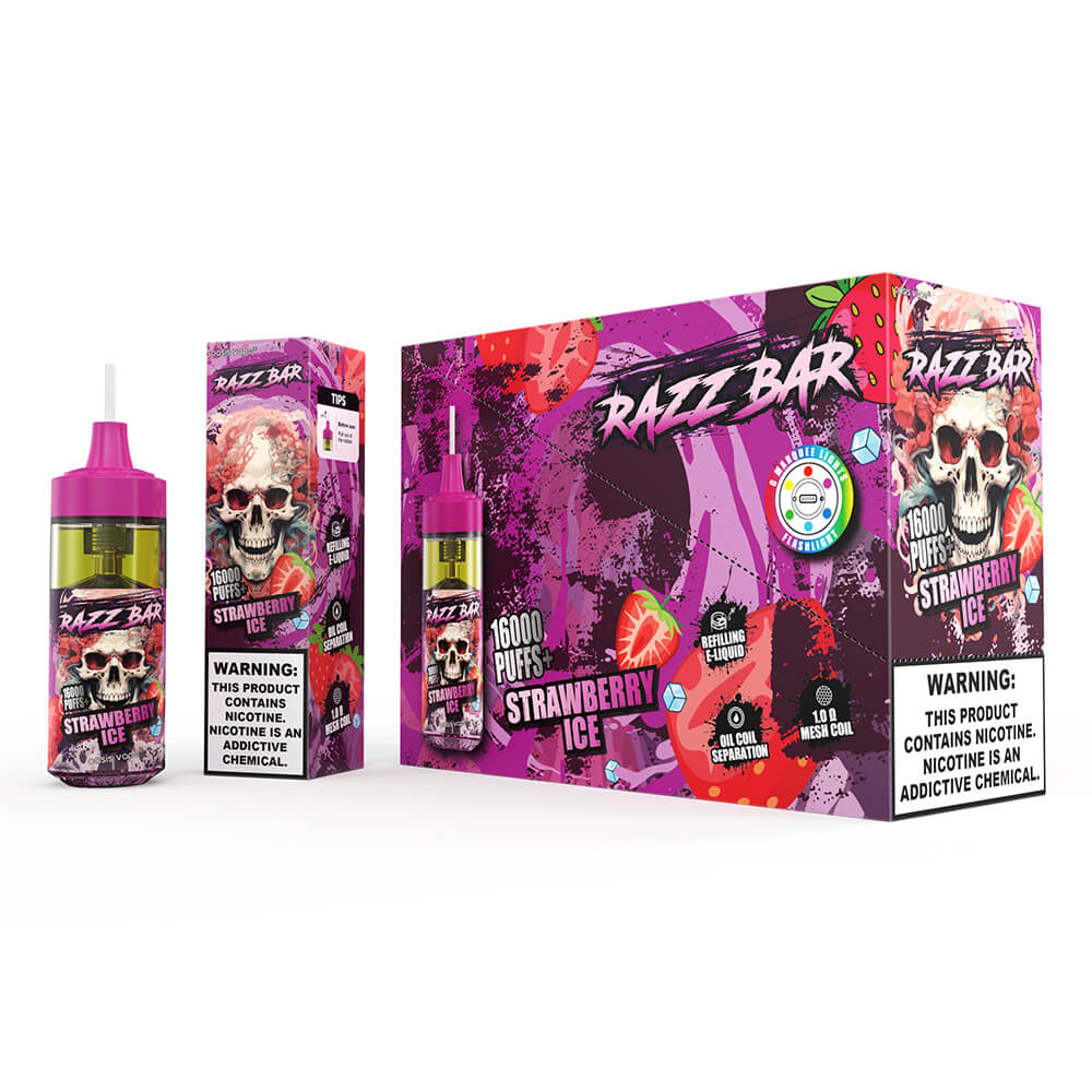Razz Bar 16000 Puffs Disposable Vape In Sales