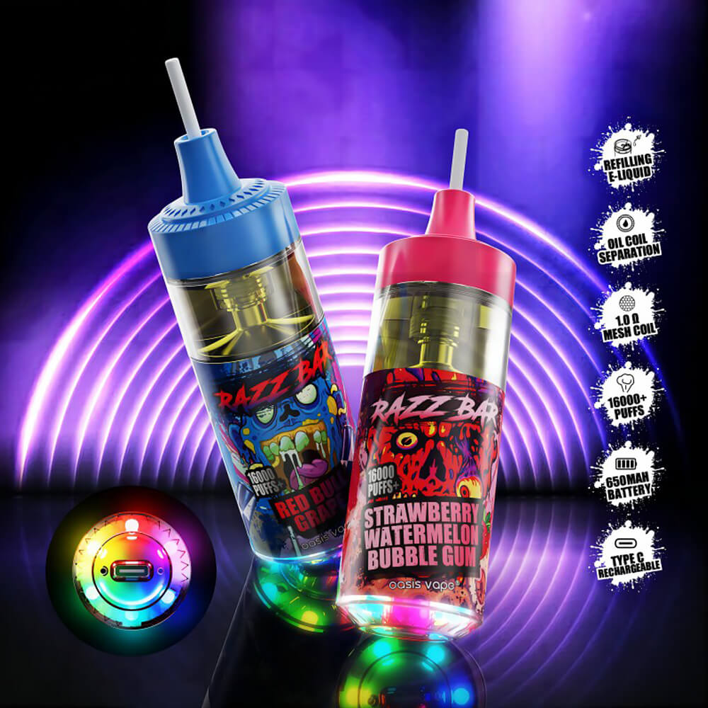 Razz Bar 16000 Puffs Disposable Vape In Sales