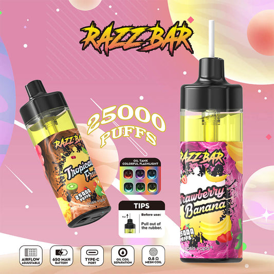 Razz Bar 25000 Puffs Disposable Vape In Sales