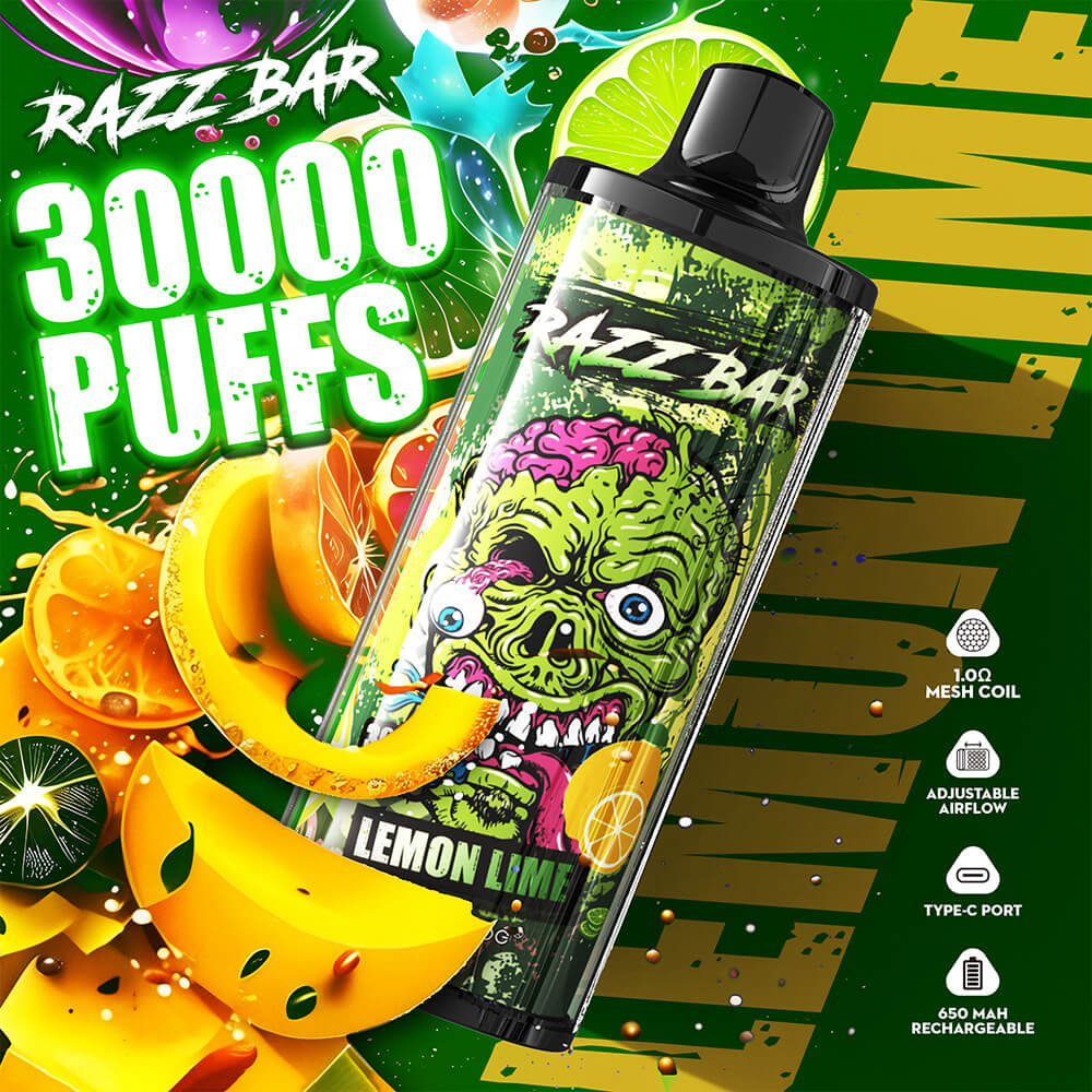 Razz Bar 30000 Puffs Disposable Vape 650mAh  16 Flavors