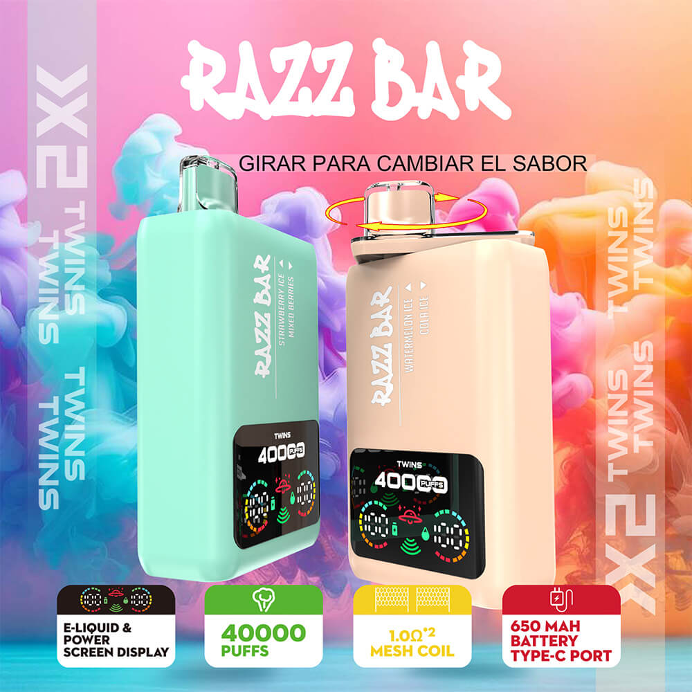 Razz Bar Dual flavors 40000 Puffs Disposable Vape In Sales