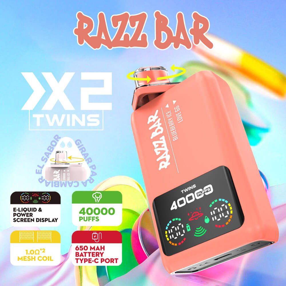 Razz Bar Dual flavors 40000 Puffs Disposable Vape In Sales