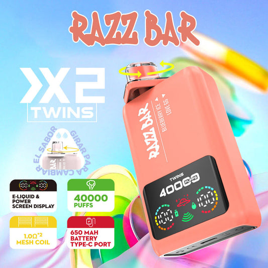 Razz Bar Dual flavors 40000 Puffs Disposable Vape In Sales