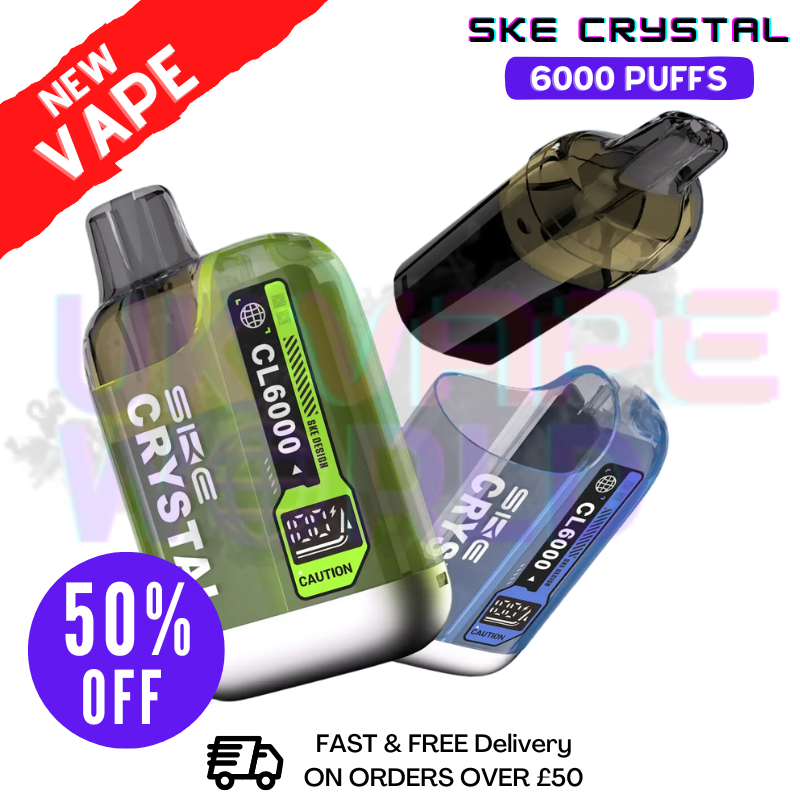SKE Crystal 6K Puff Bar CL6000 Replaceable Kit - ONLY £9.99