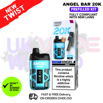 SKY Blue Edition Angel Bar 20K Puff Twist Prefilled Pod Kit