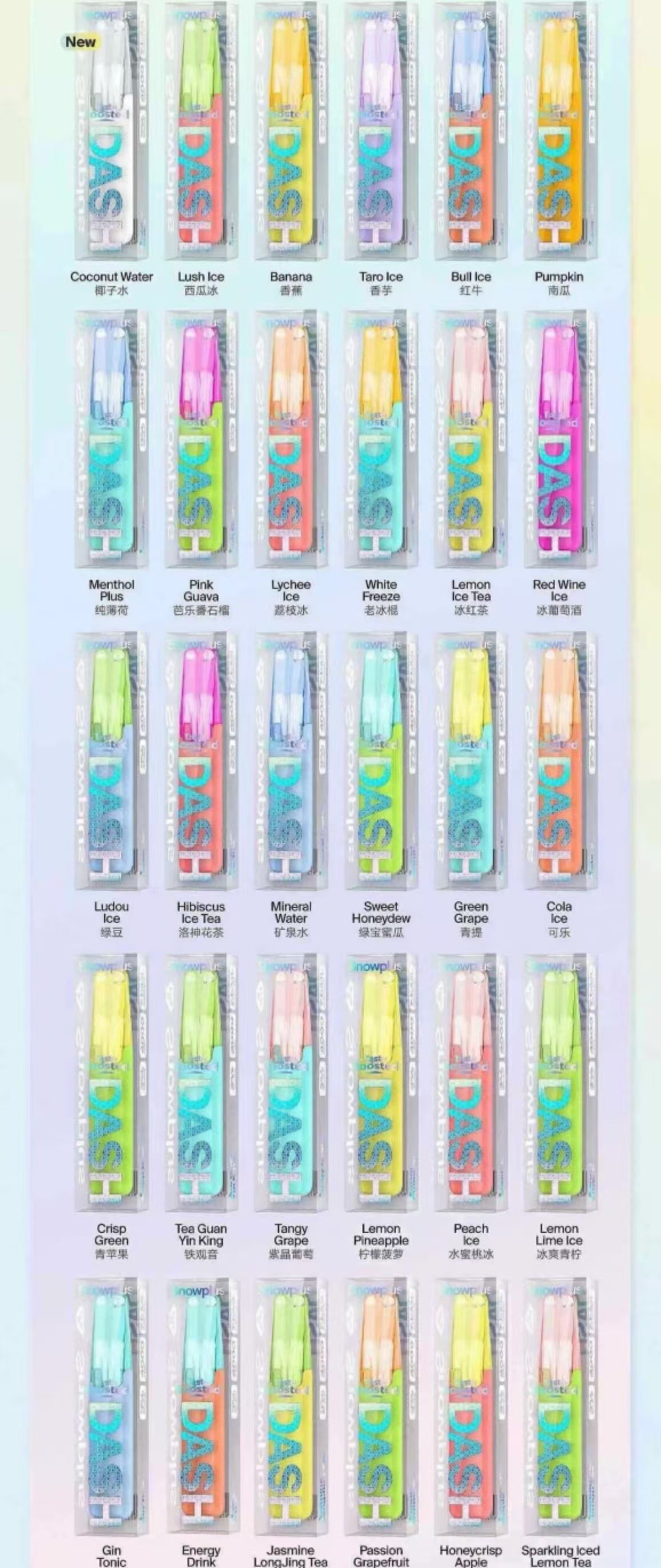 Snowplus DASH 4000 Puffs Disposable Rechargeable with 7.5 mle-liquid volume 100%cobalt battery