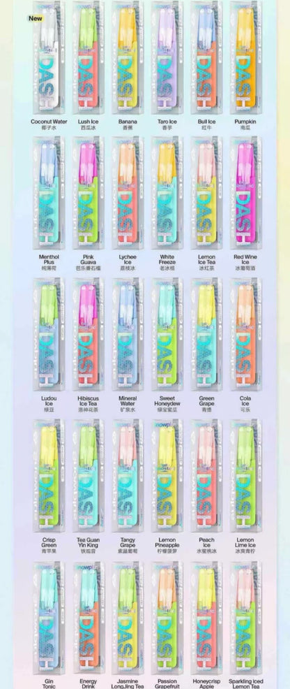 Snowplus DASH 4000 Puffs Disposable Rechargeable with 7.5 mle-liquid volume 100%cobalt battery