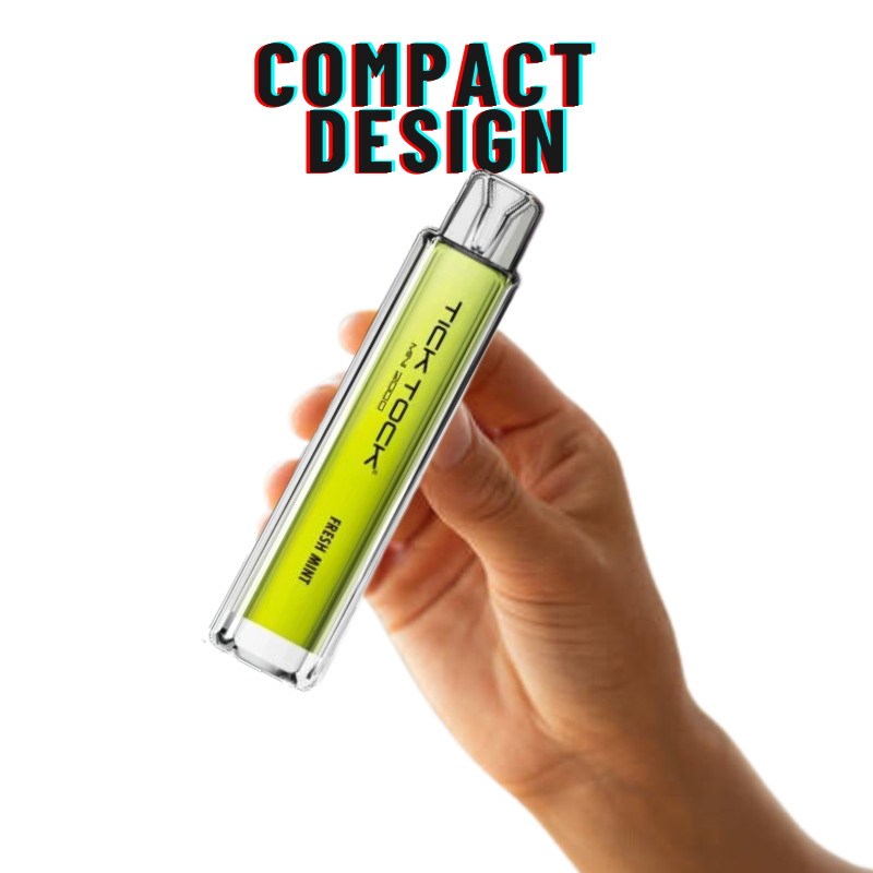 Fresh Mint Tick Tock Mini 2000 Puff Kit