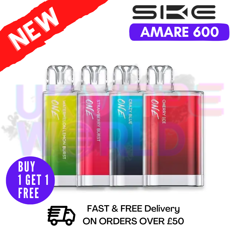 SKE Amare Crystal ONE Bar 600 Puff - BUY 1 GET 1 FREE