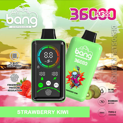 Bang 36000 Power Disposable Vape – 850mAh Battery, 36mL E-Liquid, 0% to 5% Nicotine Options 12 Flavors