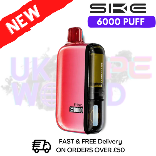Strawberry Ice SKE SIKARY 6000 PUFF 6K Disposable Kit
