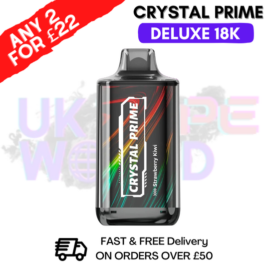 Strawberry Kiwi Crystal Prime Deluxe 18000 Puffs 18K PUFF