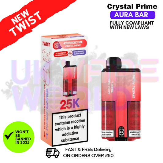 Strawberry Raspberry ICE Crystal Prime 25K Puff Kit