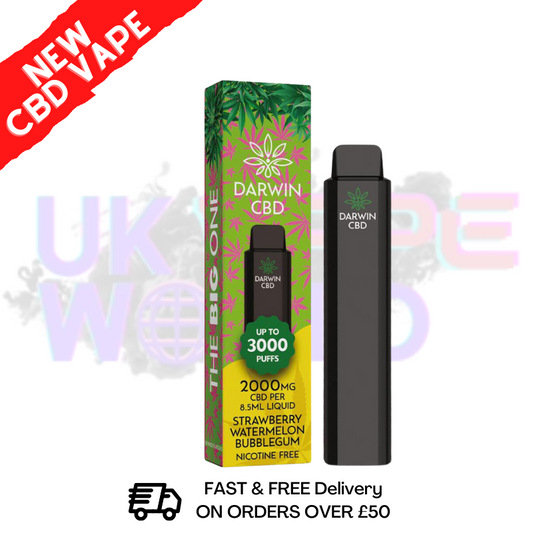 Strawberry Watermelon Bubblegum Dawin CBD 3000 Puffs | 2000MG