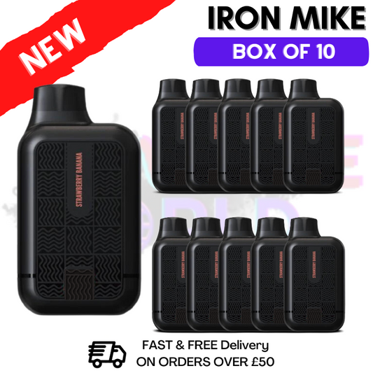 Strawberry Banana Tyson 600puff Vape Pack / Box Of 10 Disposable